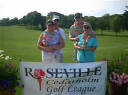 Co-Ed golf league - two couples
