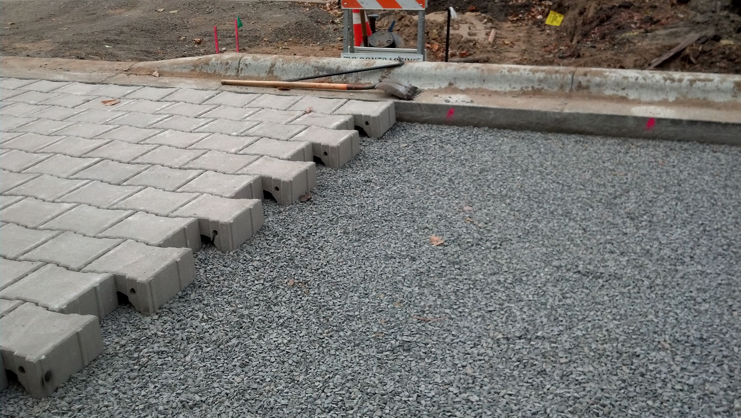 Typical PaveDrain installation