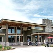 New Cedarholm Building entrance