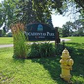 Pocahontas Park sign