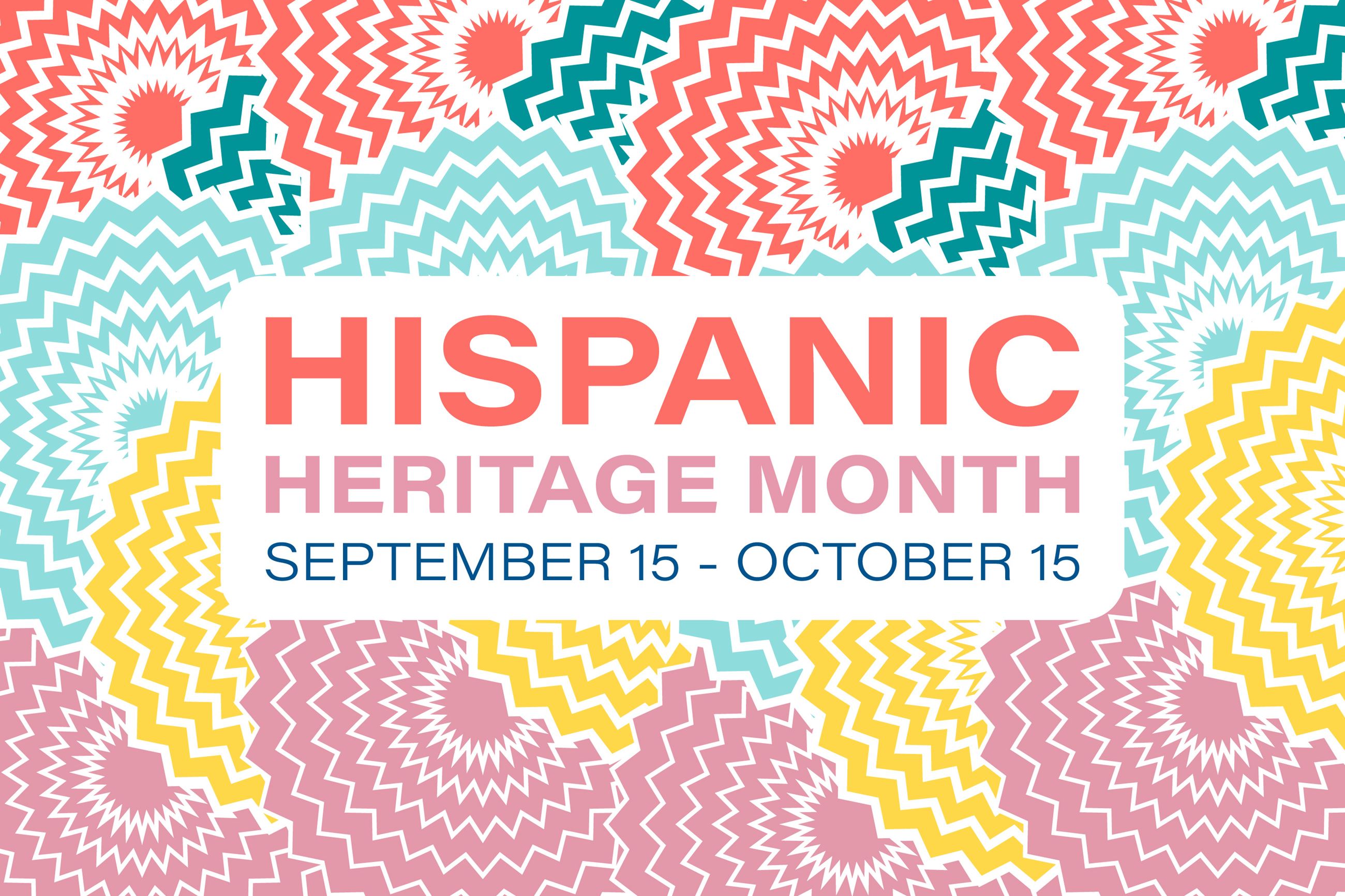 Hispanic Heritage Month Graphic with designs