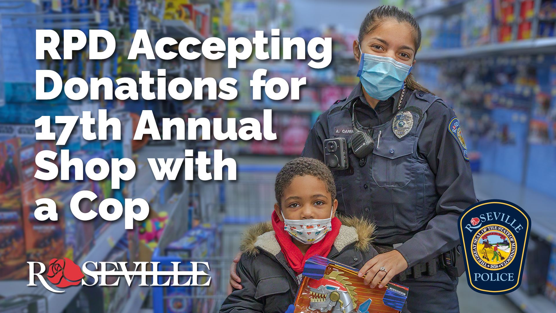 RPD Accepting Donations for Shop with a Cop Program