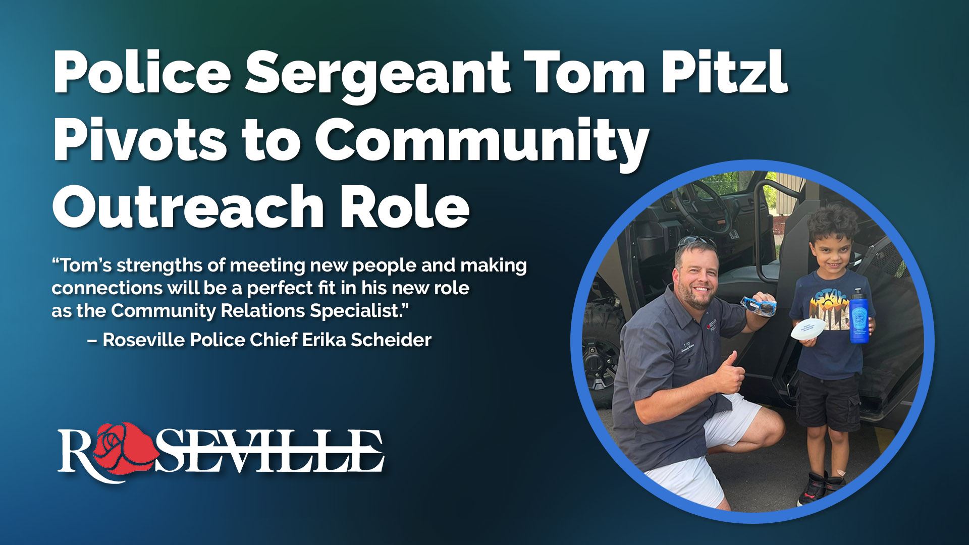 Police Sergeant Tom Pitzl Pivots to Community Outreach Role 