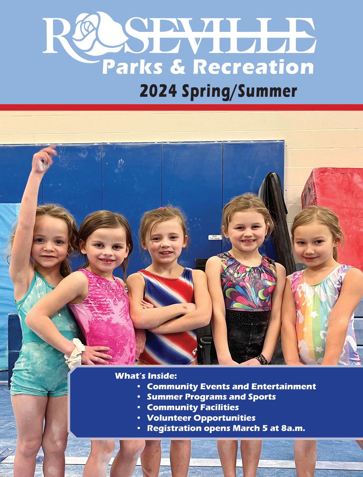 Roseville Parks and Recreation 2024 Spring/Summer Program Guide.