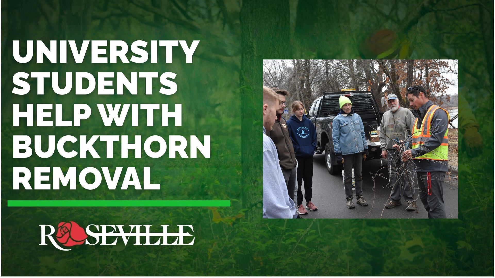 College Students help with habitat restoration at Langton Lake (3)