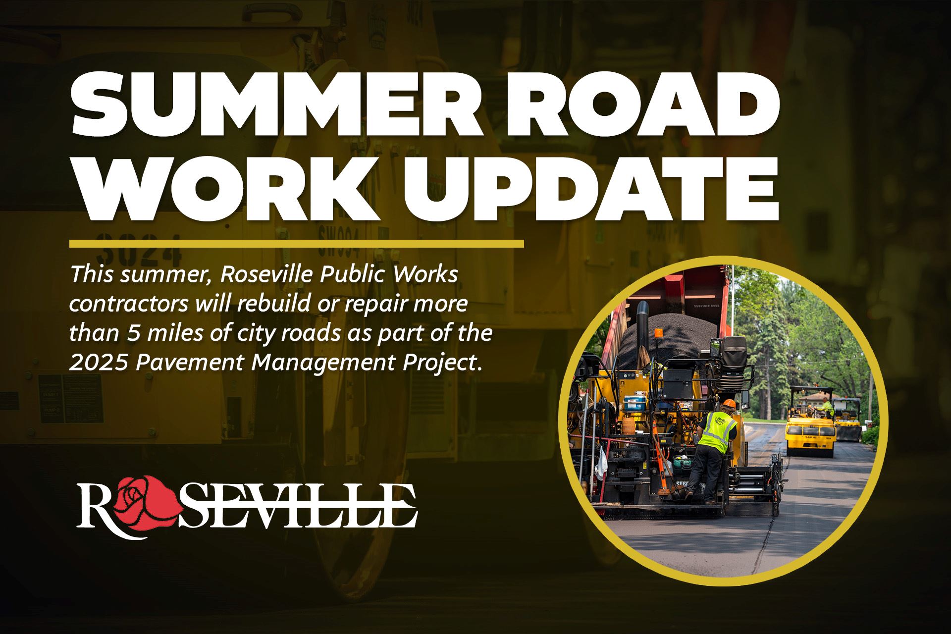 Summer Road Work Update graphic
