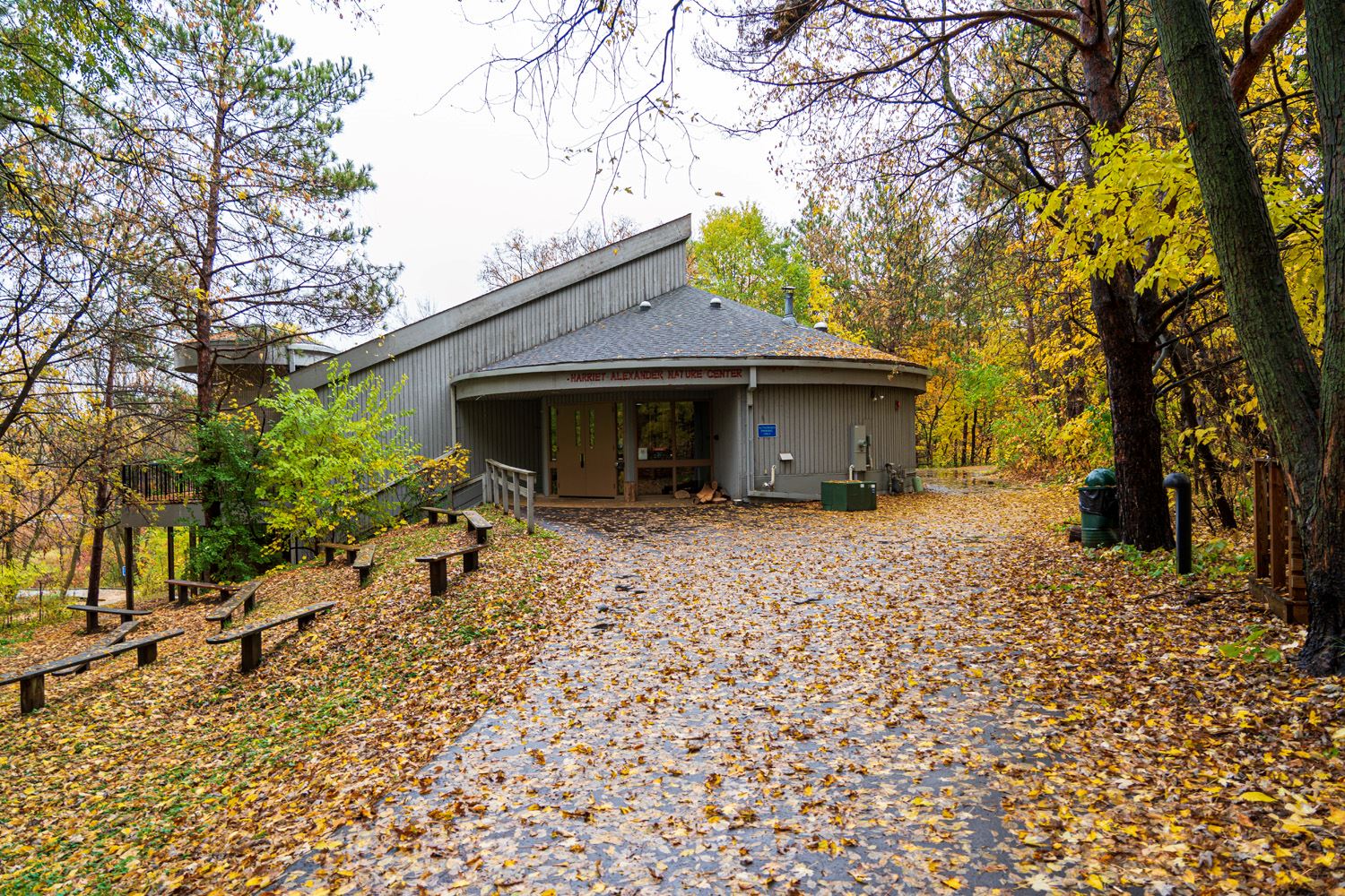 Harriet Alexander Nature Center on a fall afternoon.