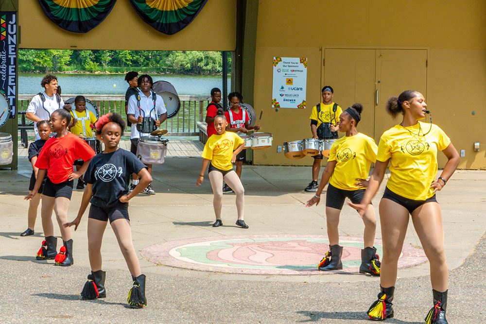 Dance with Purpose performs at Roseville Juneteenth.