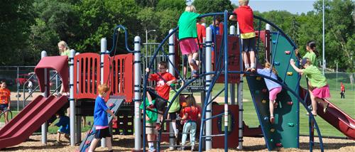 Victoria ballfields play structure