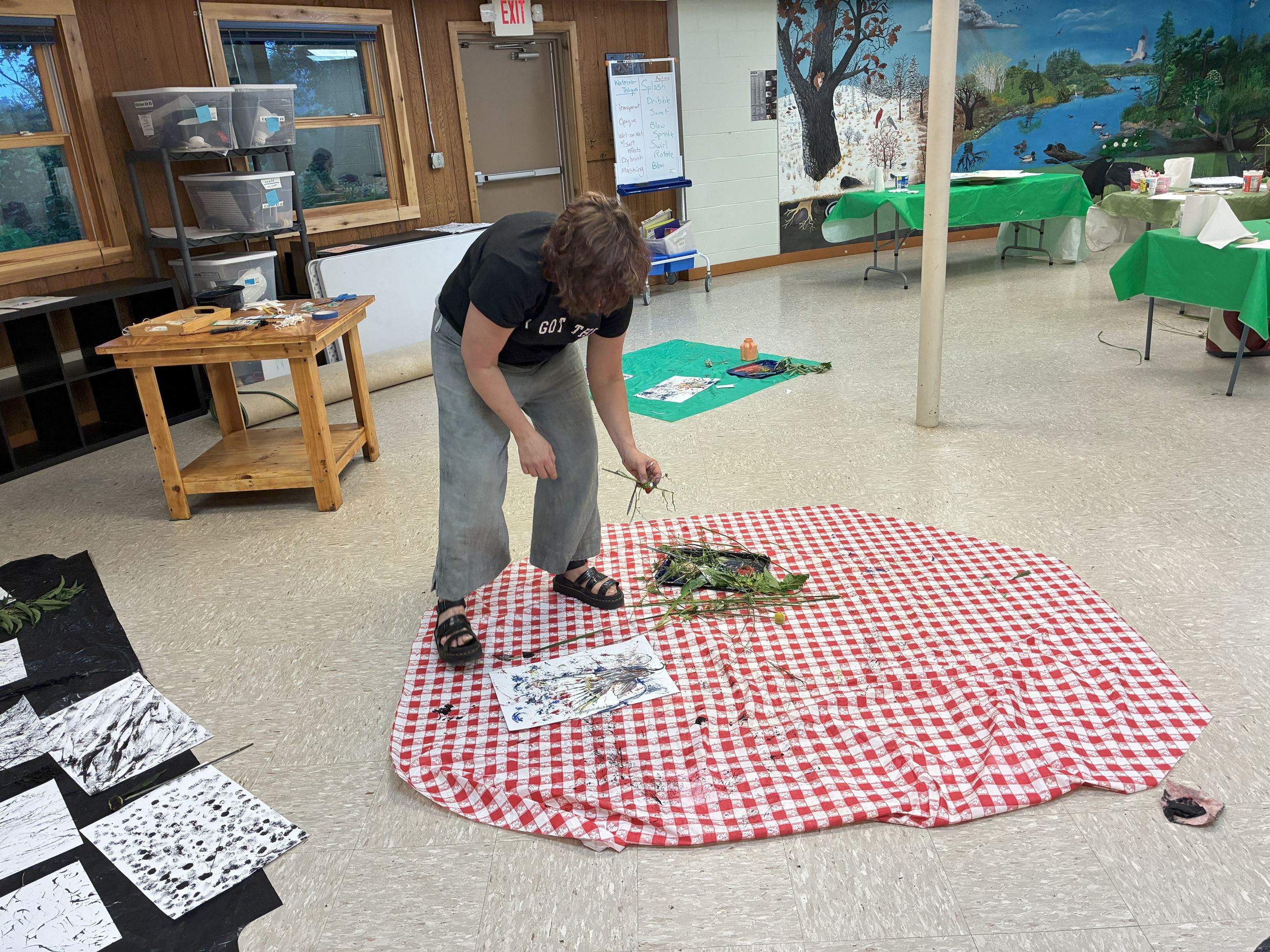 Art in Nature classs at HANC summer 2025