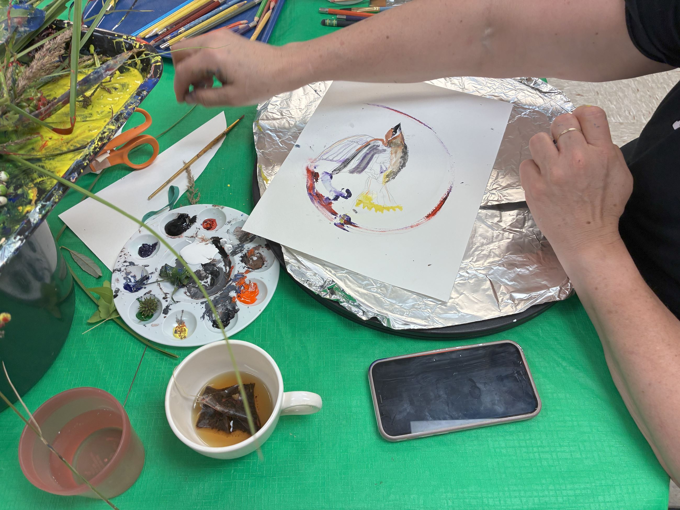 Art in Nature classs at HANC summer 2025